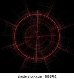 Abstract Gun Sight Or Compass