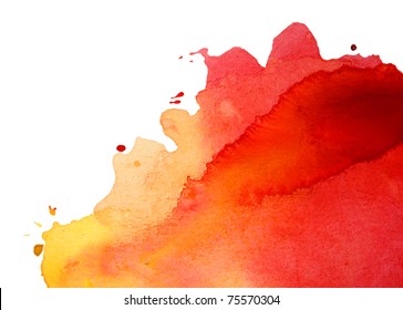 abstract hand drawn watercolor background, raster illustration