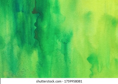 Fondo acuarela verde pintado