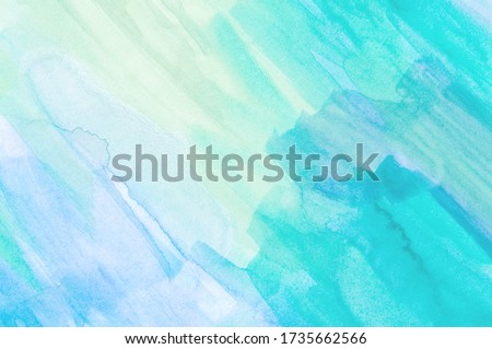 Abstract Hand Painted Multicolor Watercolor Background