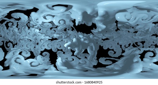 abstract HDRI map  panorama for background - Shutterstock ID 1680840925