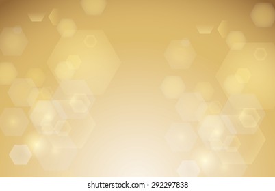 Abstract Hexagon Bokeh Background
