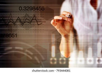 Abstract hexagon molecule background, genetic and chemical compounds, medical, technology or scientific concept