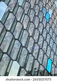 A Abstract Hexagonal GLASSE Facade