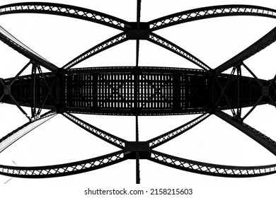 Abstract High Level Train Bridge