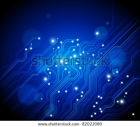 Abstract high tech background - Raster version