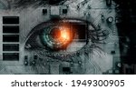 Abstract high tech eye concept