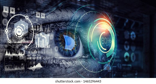 Abstract High Tech Eye Concept