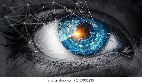 Abstract High Tech Eye Concept