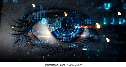 Abstract High Tech Eye Concept