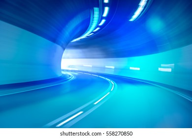 Abstract Highway Road Tunnel