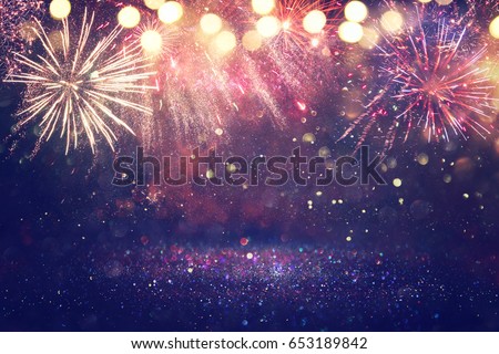 abstract holiday firework background