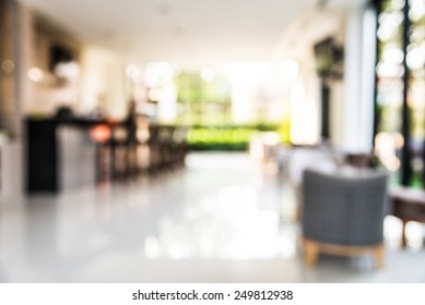 Abstract Hotel Lobby Blur Background