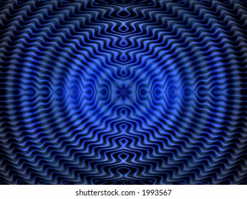 Abstract hypnotic blue background