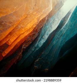 Abstract ice and amber cave background - Shutterstock ID 2198889359