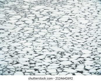 Abstract Ice Pattern In Boston Seaport