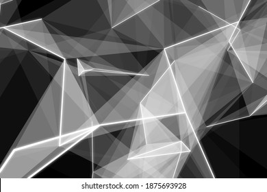 Abstract illustration of grey plexus networks against black background. illustration of futuristic technology and computer networking connections concept - Powered by Shutterstock - Get 15% off with code: PIKWIZARD15