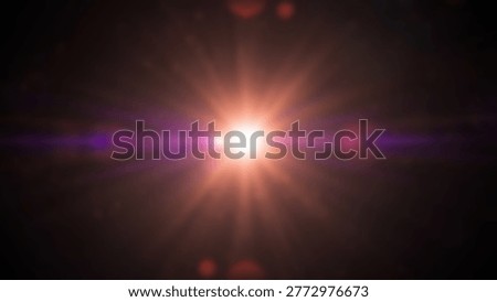 Abstract image of a bright light source with a lens flare effect, emanating from the center of a dark background. The light creates a dramatic and visually striking composition.