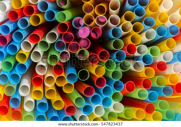 Abstract Image Colorful Plastic Tubes Stock Photo (Edit Now) 547823437