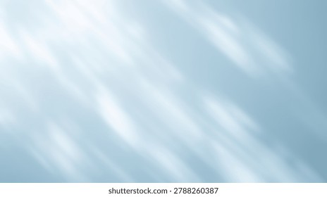 An abstract image featuring light and shadow patterns on a blue background, creating a sense of depth and movement. The soft, diffused light adds a dreamy quality.