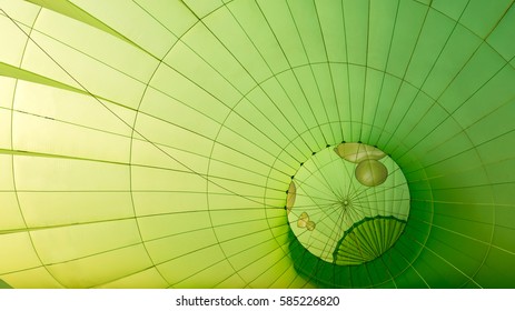 Abstract Image Inside Hot Air Balloon