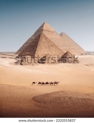 An abstract image of the pyramid, which carries a great ancient history and relates to the miraculous status of its construction mystery.