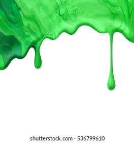 An Abstract Image Of Slime On A White Background