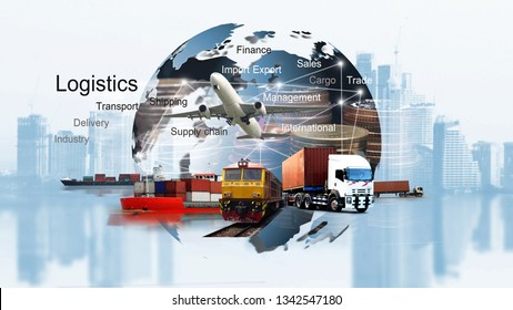 World Map Logistic Network Distribution Logistic Stock Photo 2076558538 ...