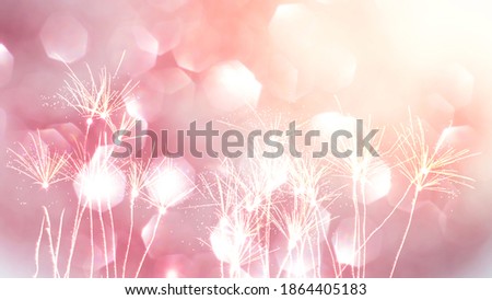 Abstract images and textures surface pattern design bright glitter geometry octagon bokeh of Light shining and Fireworks, to background concept.