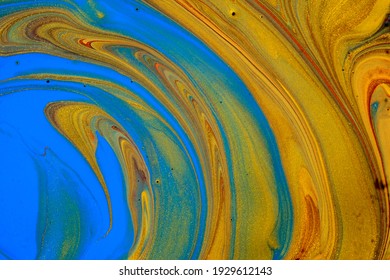 Abstract  Ink Painting Background, Mixture Of Acrylic Paints,   Inkscapes Concept, Colors