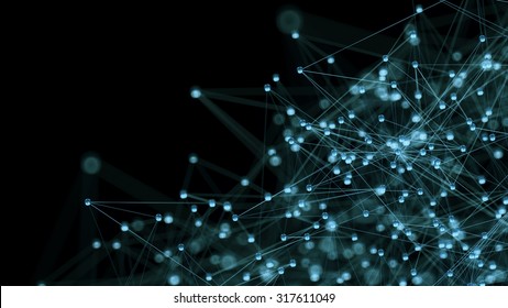 Abstract internet network communication concept background - CG render - Powered by Shutterstock