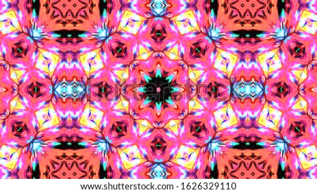 Abstract kaleidoscope background. Beautiful multicolor kaleidoscope texture. Unique kaleidoscope design. 
