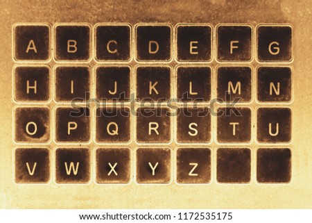 abstract of keyboard in retro style for background used