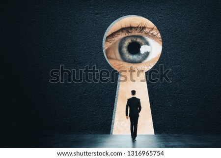 Similar – Image, Stock Photo Peeping through Concrete