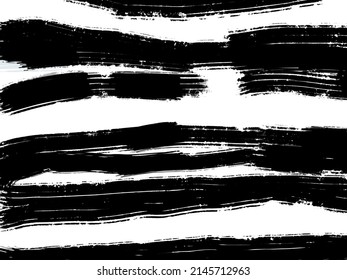 Abstract landscape ink hand drawn illustration. Black and white ink winter landscape with river. Minimalistic hand drawn illustration card background poster banner. Hand drawn watercolor black lines. - Shutterstock ID 2145712963