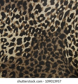 Safari Animal Leopard Brown Spotted Pattern Soft Velvet Fur Upholstery Fabric