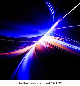 Vector Art Dynamic Light Motion Light Stock Vector (Royalty Free ...