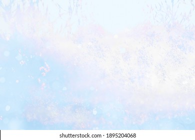 ABSTRACT LIGHT BACKGROUND, SOFT BLUE WINTER PATTERN AT FROSTY WEATHER - Shutterstock ID 1895204068