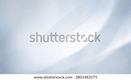 Abstract Light Blue and White Gradient Background with Soft Wavy Lines and Smooth Blurry Texture, Ideal for Modern Design, Copy Space, and Serene Concepts.