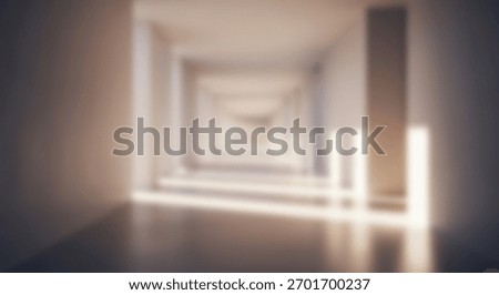 Abstract Light Corridor Soft Focus Architecture.