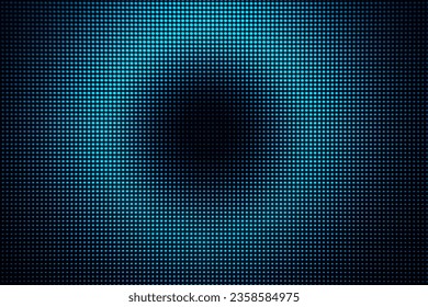 Abstract Light Dots Background - Blue Circle Wave Display LED Defocused
