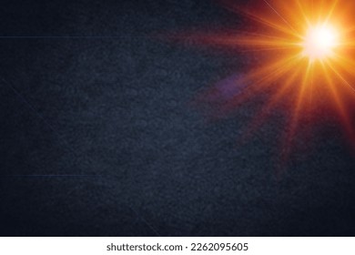 Abstract light flare on dark background.