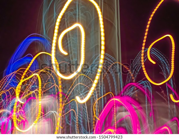 abstract light painting, acceleration light\
motion lines\
background