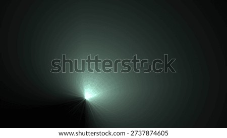 Abstract light rays emanating from dark background in minimalistic design.