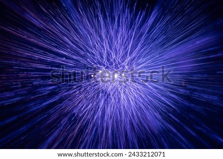 abstract light rays pattern in laser show