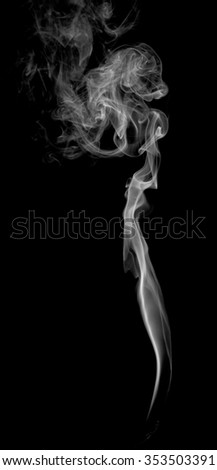 Abstract light smoke on a dark background
