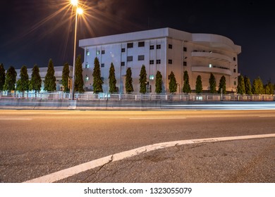 Abstract Light Trail On Generic Highway