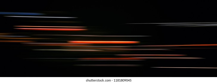 Abstract Light Trails In The Dark