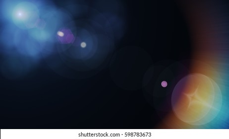 abstract of lighting digital lens flare in dark background - Powered by Shutterstock