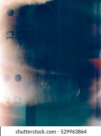 Abstract light-leak film scan